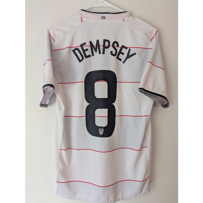 USA 2008 Home Clint Dempsey #8 Jersey Mens Small Nike Vintage USMNT