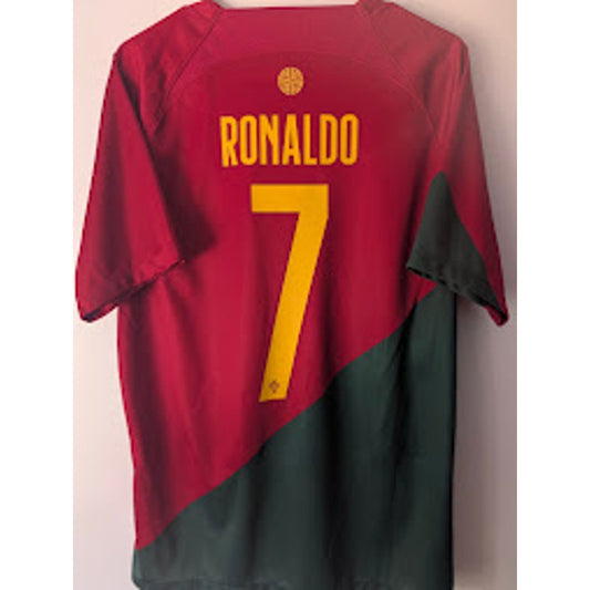 Portugal 2022 Home Cristiano Ronaldo Jersey Men’s Large Nike World Cup Soccer Shirt