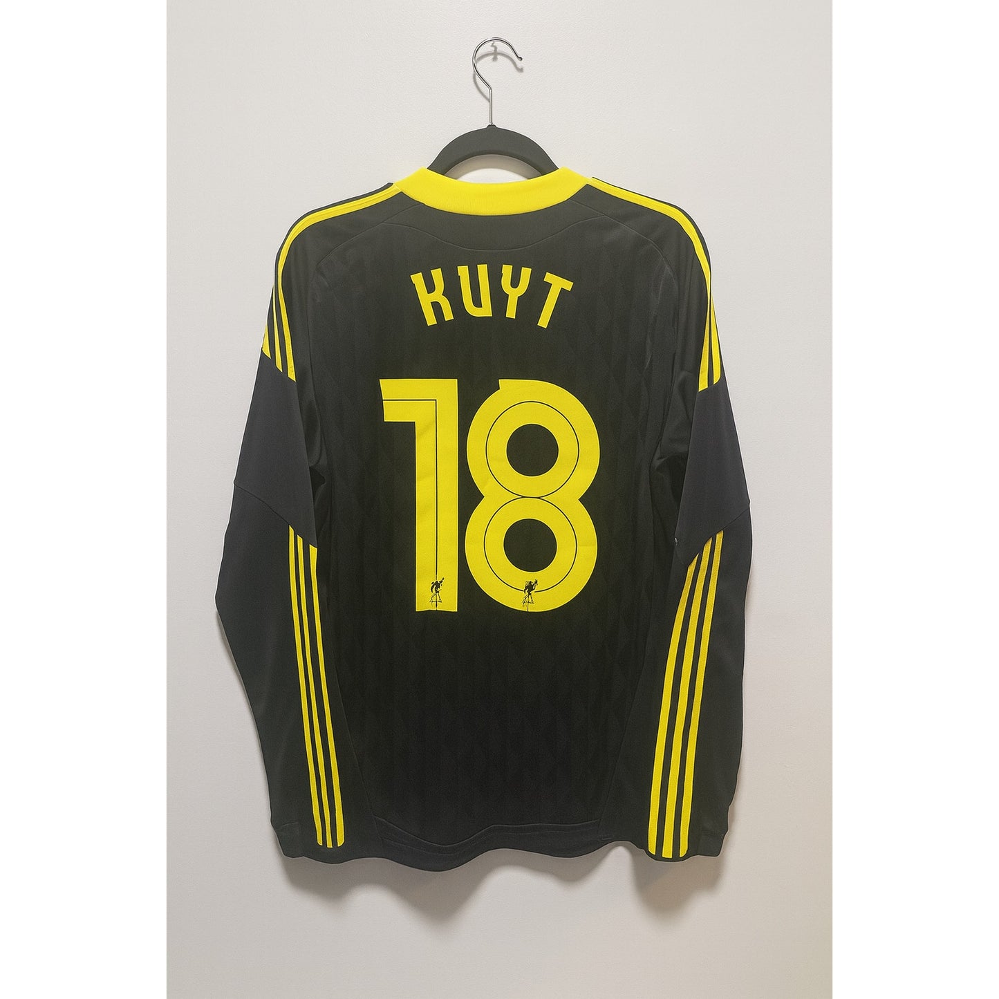Liverpool 2010-11 Third Dirk Kuyt Jersey LS Men's Medium Authentic Adidas Kit