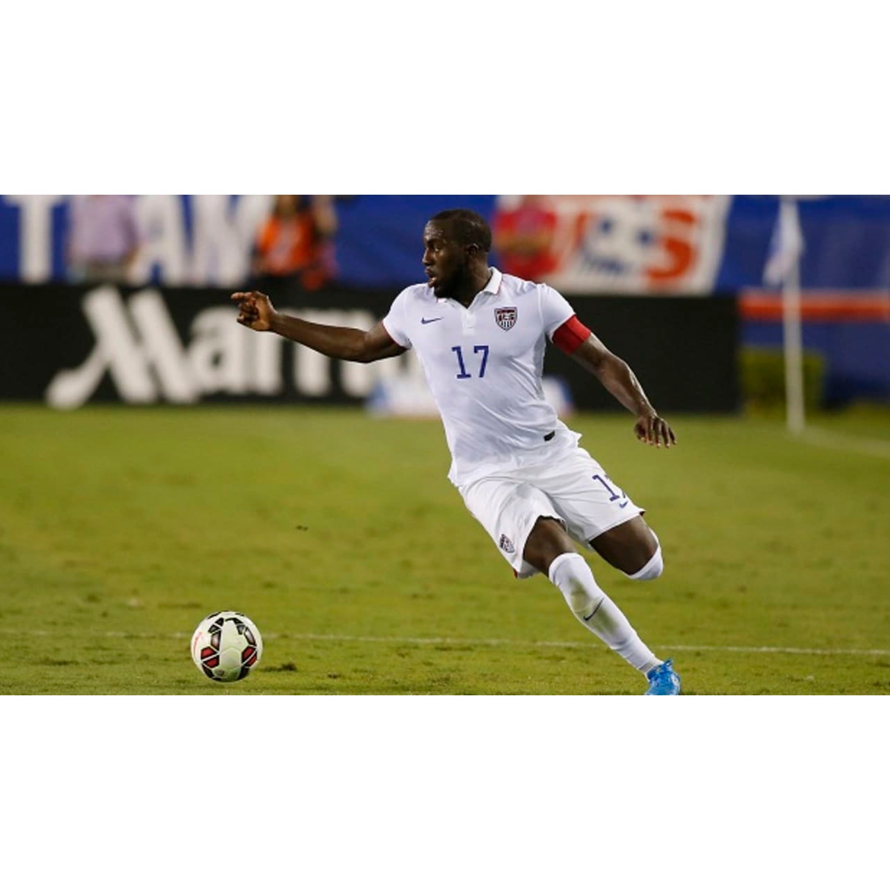 USA 2014 Home Altidore Jersey – Men’s Large | Authentic Nike World Cup Fully Patched Shirt