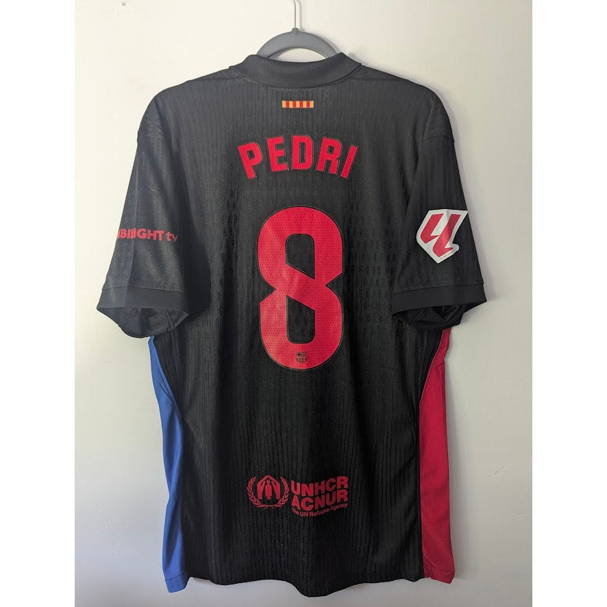 FC Barcelona 2024-25 Away Pedri Jersey Men's Large Authentic Nike ADV Matchday Cactus Jack