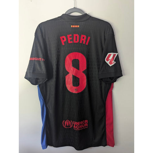 FC Barcelona 2024-25 Away Pedri Jersey Men's Large Authentic Nike ADV Matchday Cactus Jack
