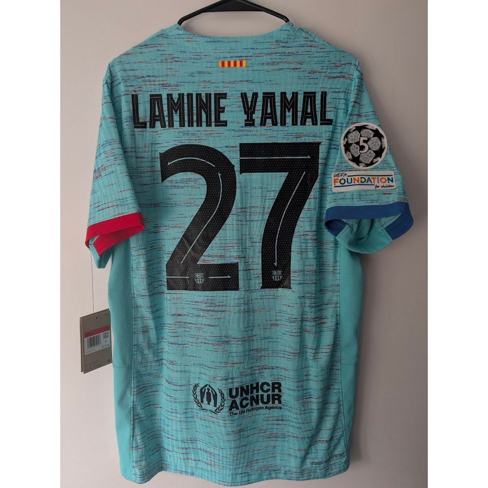 FC Barcelona 2023-24 third Lamine Yamal Nike ADV jersey, men's large