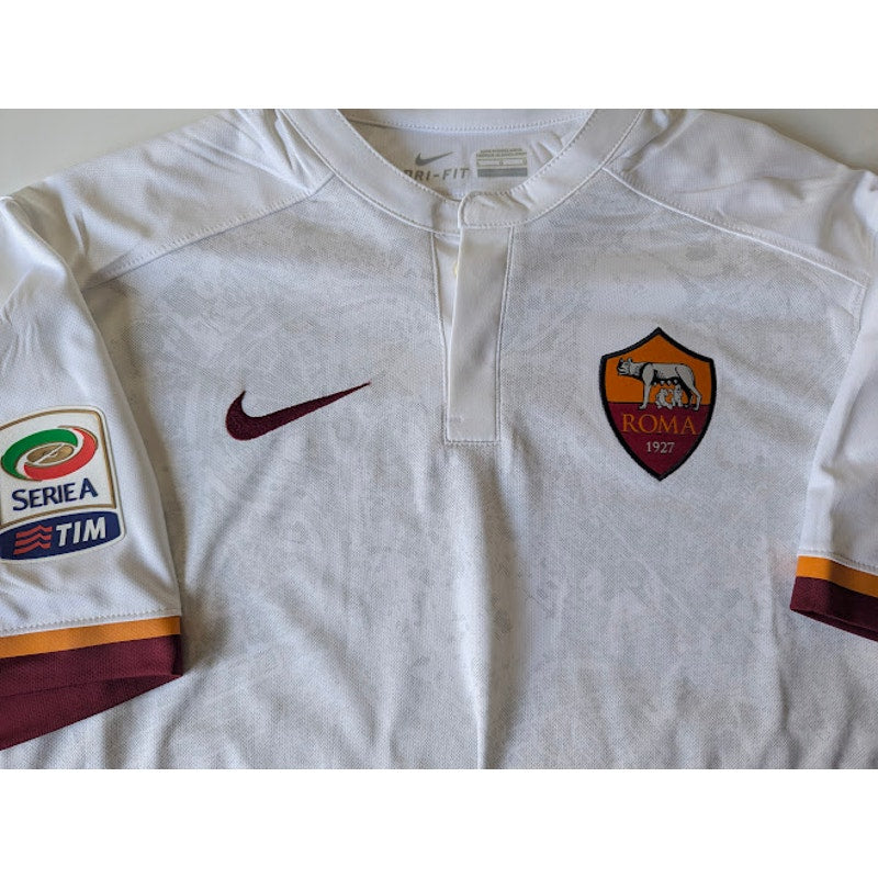 AS Roma 2015–16 Away Salah Jersey – Men’s Large | Serie A Patched Nike Shirt