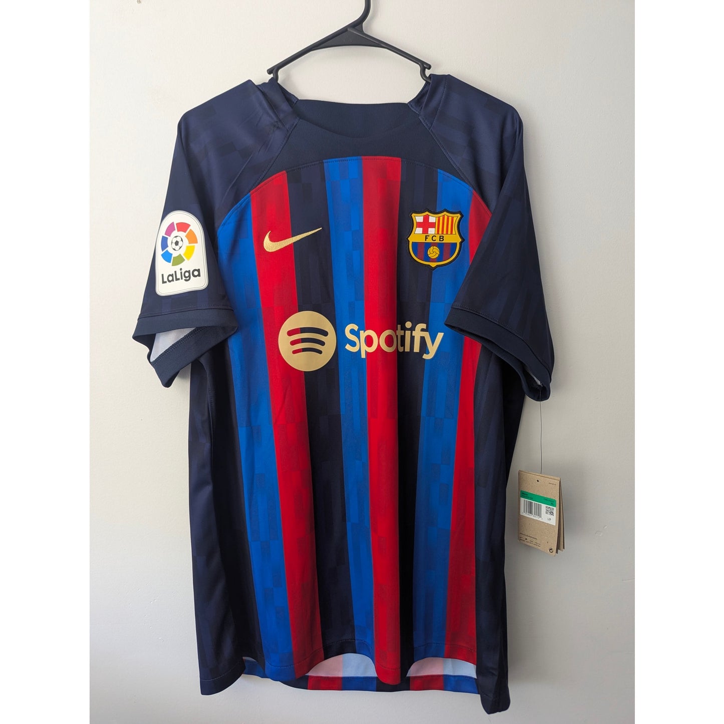 FC Barcelona 2022-23 Lamine Yamal Home Jersey Men’s XL NWT Nike Soccer Shirt