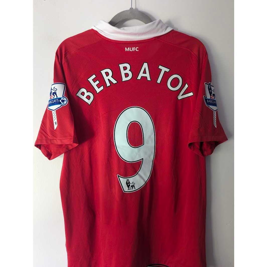 Manchester United 2010–11 Home Berbatov Jersey – Men’s Large | EPL Fully Patched Nike Shirt