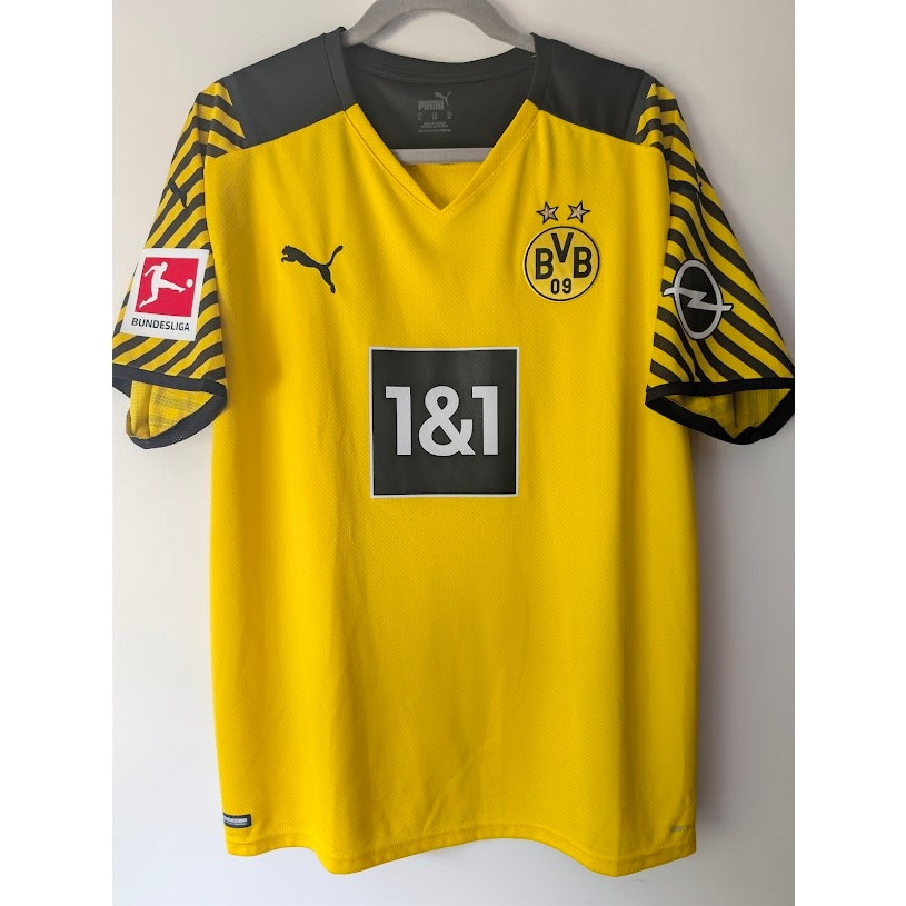 Borussia Dortmund 2021-22 Home Erling Haaland Jersey Men’s XL Puma Bundesliga Patched