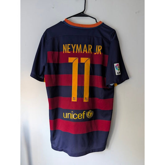 FC Barcelona 2015-16 home Neymar Jr jersey, Nike, men's XL