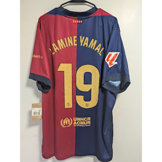 FC Barcelona 2024-25 home Lamine Yamal #19 jersey, Nike, men's XXL