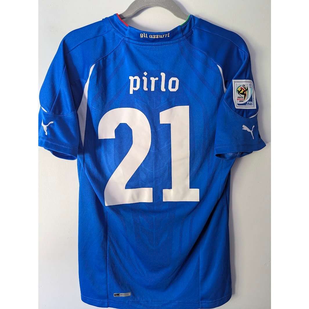 Italy 2010 Andrea Pirlo Home Jersey Men’s Medium Puma World Cup Soccer Shirt