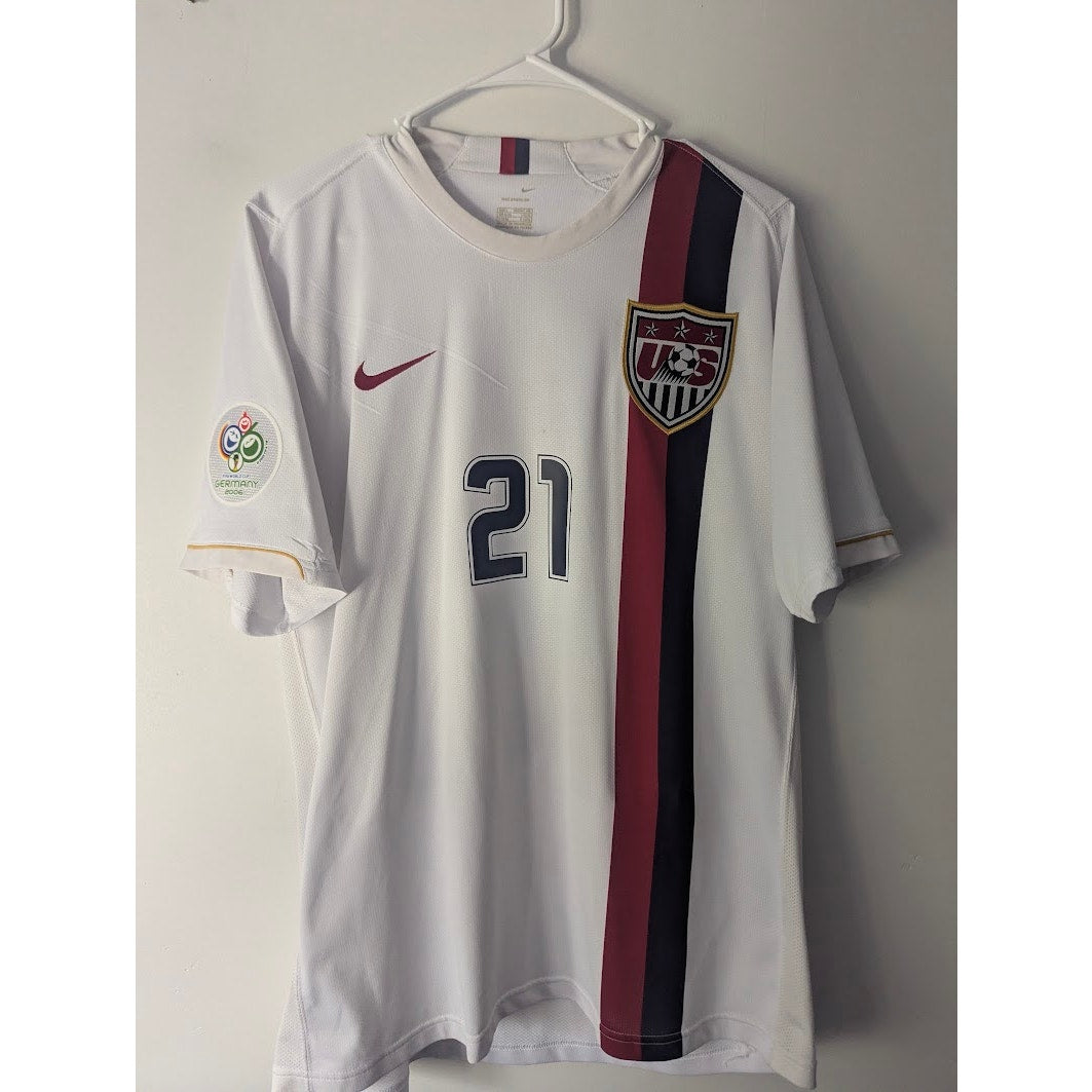 USA 2006 Home Donovan Jersey – Men’s Large | World Cup Fully Patched Nike Shirt