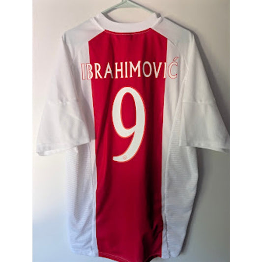 Ajax 2002-03 Home Zlatan Ibrahimovic #9 Jersey Mens XL adidas Vintage ABN AMRO