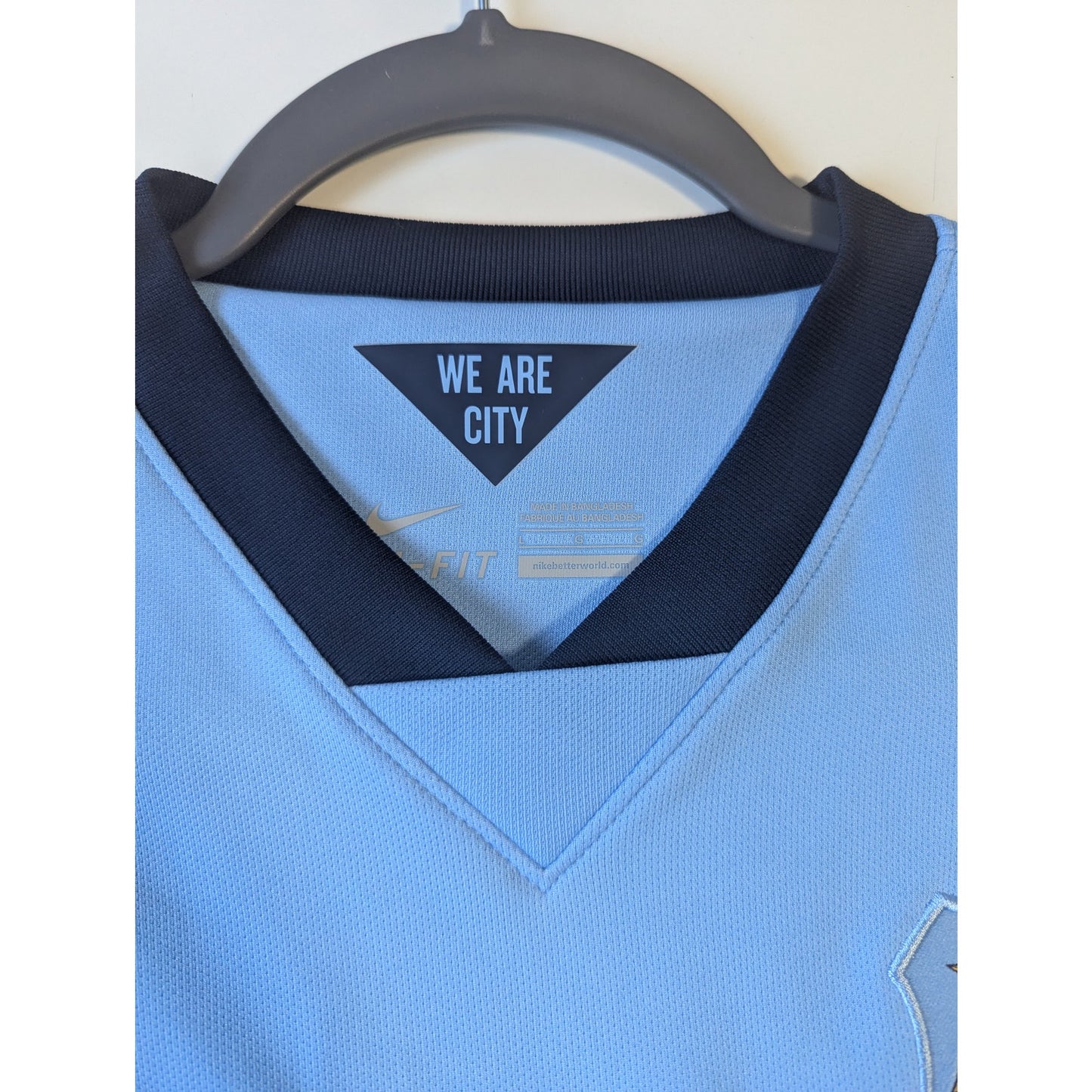 Manchester City 2014-15 Home Sergio Aguero Jersey Men's XL Authentic Nike Kit