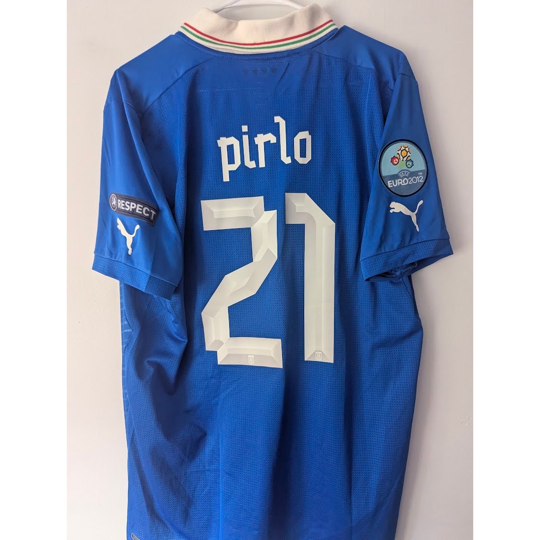 Italy 2012 Andrea Pirlo Home Jersey XL Authentic Puma Euro 2012 Italy Soccer Shirt