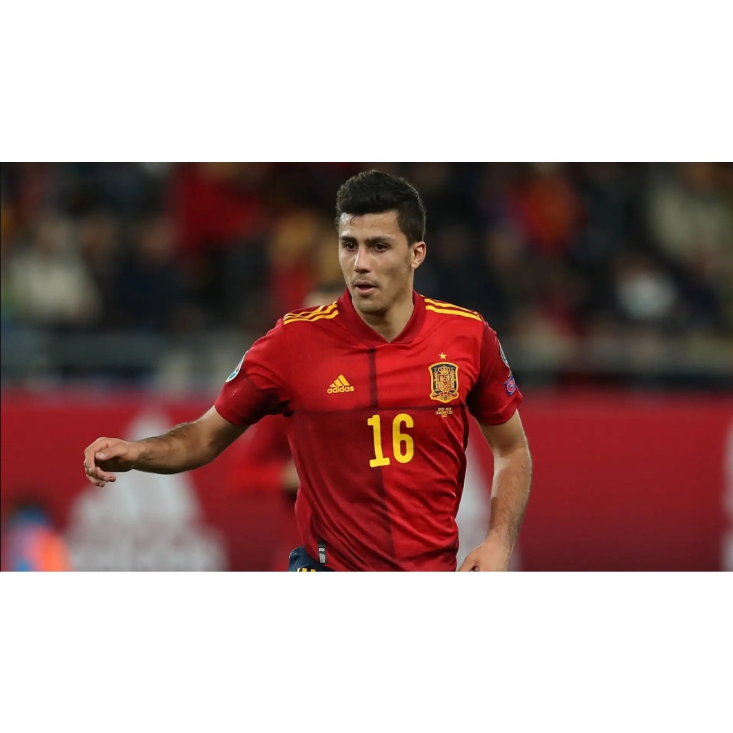 Spain 2020 Home Rodri Jersey – Men’s Large | HEAT.RDY EURO Fully Patched Adidas Shirt