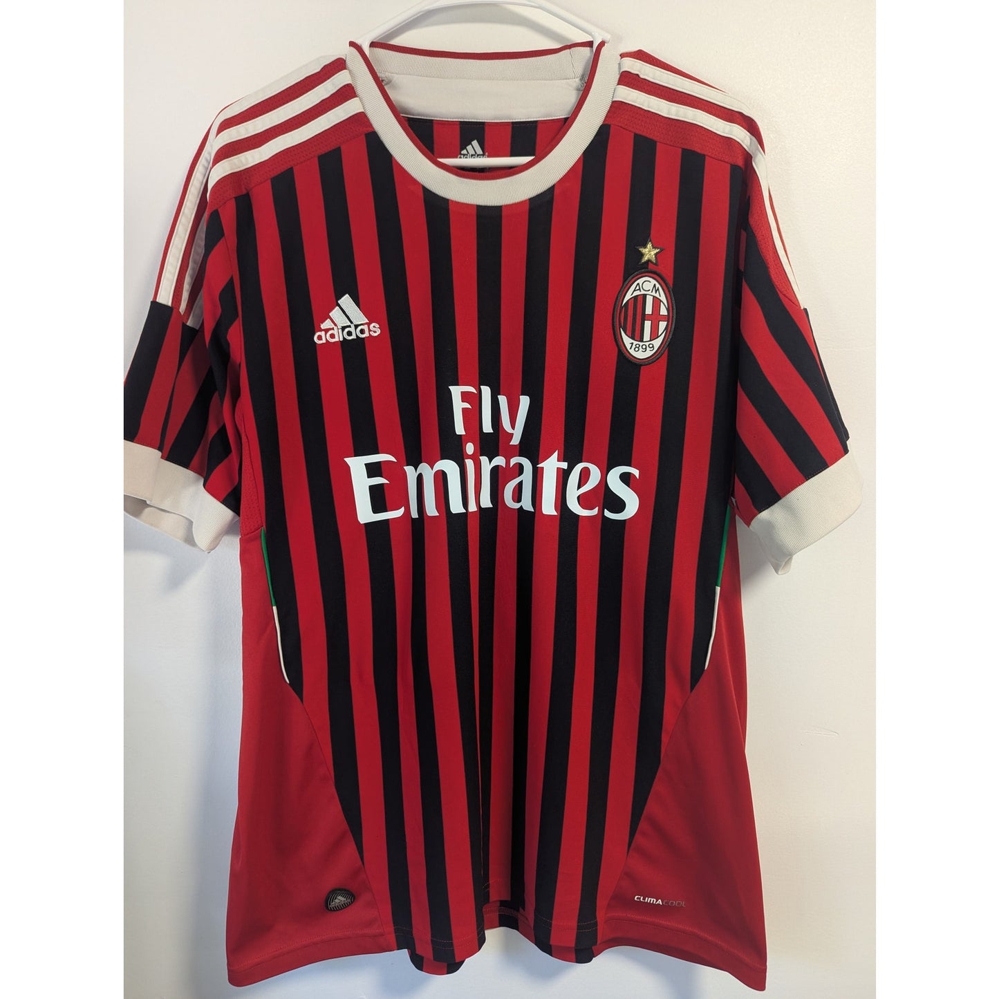 AC Milan 2010-2011 Home Zlatan Ibrahimovic Jersey - Men's Large (V13457)