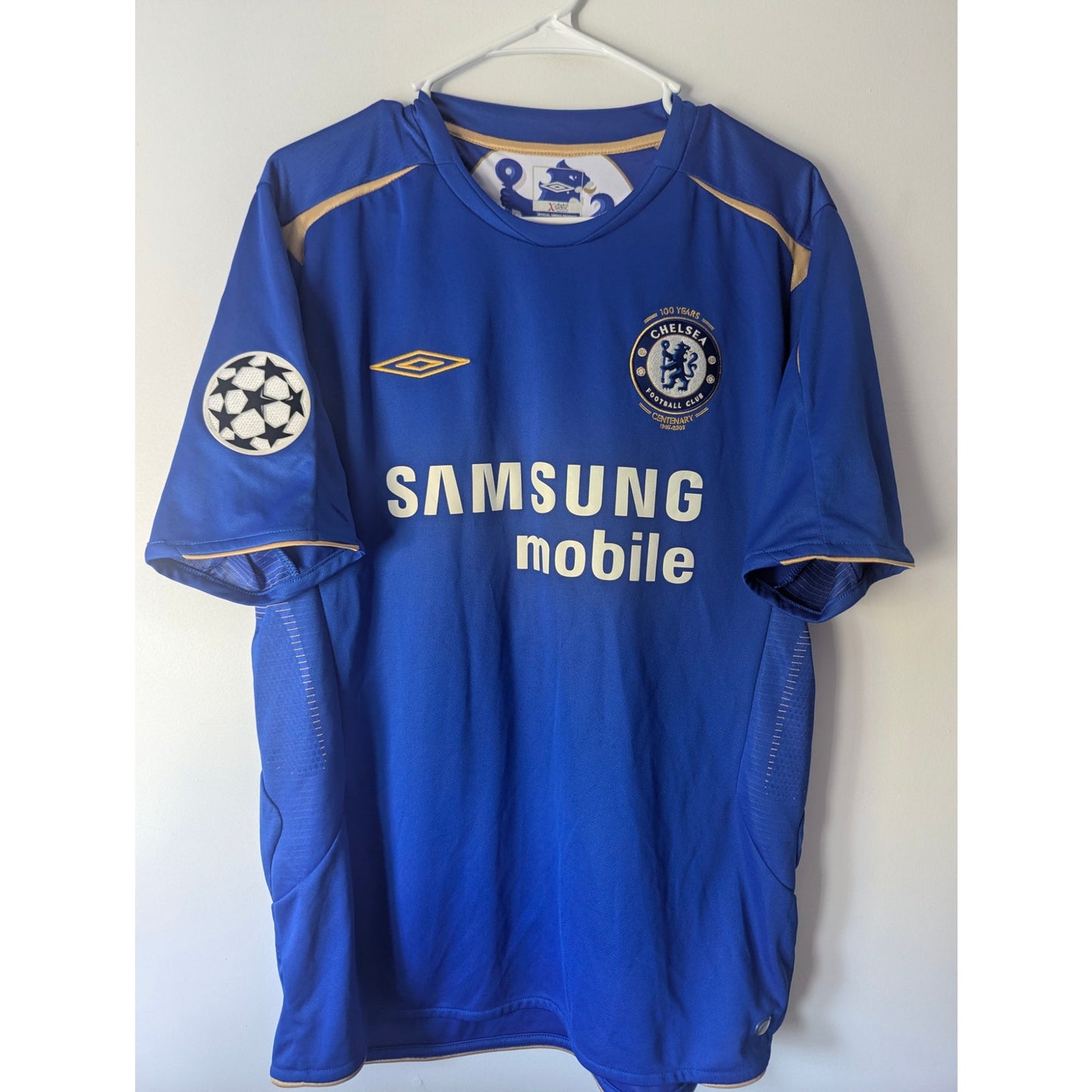 Chelsea 2005–06 Home Makélélé Jersey – Men’s Large | UCL Fully Patched Umbro Vintage Shirt