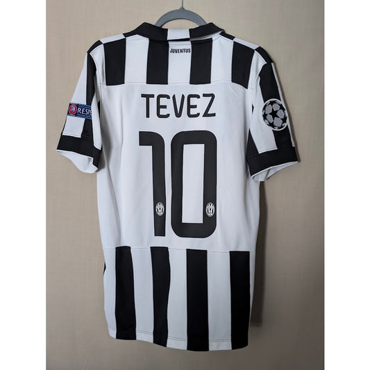 Juventus 2014-15 home Carlos Tevez jersey, men's medium