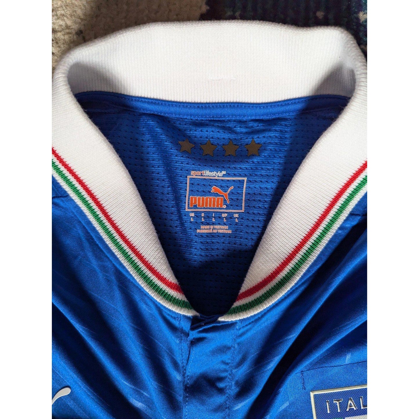 Italy 2012 Andrea Pirlo Jersey – Men’s Large | EURO Fully Patched Puma Shirt
