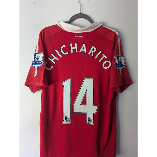 Manchester United 2010–11 Home Chicharito Jersey – Men’s Large | EPL Fully Patched Nike Shirt