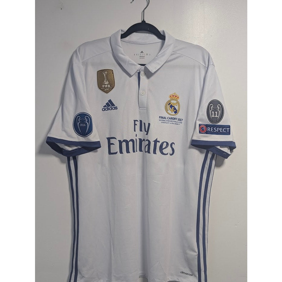 Real Madrid 2016-17 Home Cristiano Ronaldo Jersey Men’s XL UCL Final Match Details CR7