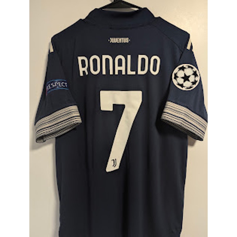 Juventus 2020-21 away Cristiano Ronaldo player version jersey, Adidas, men's large