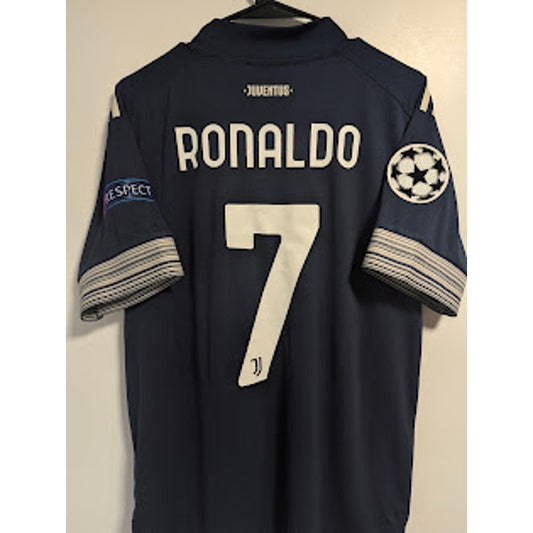 Juventus 2020-21 away Cristiano Ronaldo player version jersey, Adidas, men's large