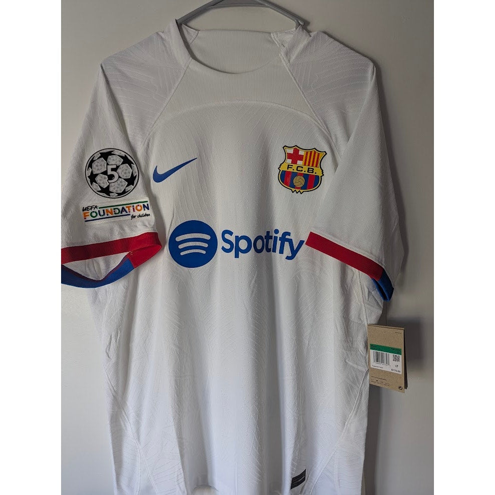 FC Barcelona 2023–24 Away Pedri Nike ADV Jersey – Men’s XL | UCL Fully Patched NWT Player Version