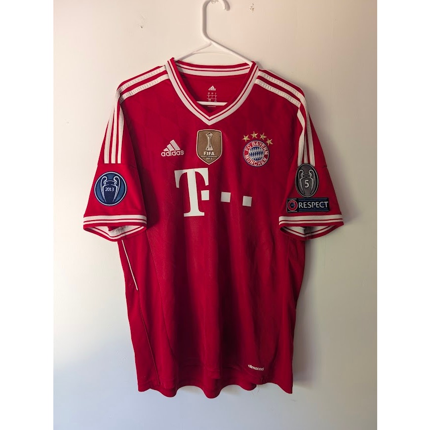 Bayern Munich 2013-14 Home Arjen Robben #10 Jersey Mens Large adidas UCL Fully Patched