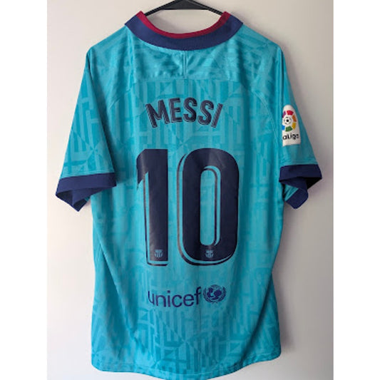 FC Barcelona 2019–20 Third Messi Jersey Men’s XL La Liga Patch