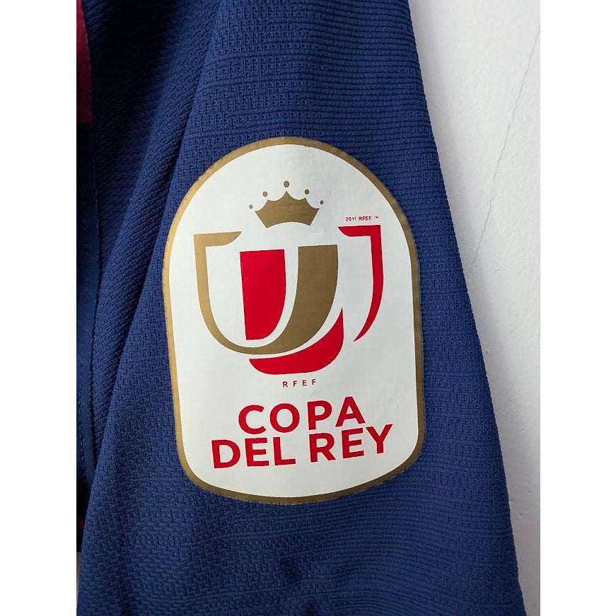 FC Barcelona 2019-20 Home Lionel Messi #10 Jersey Mens Large Nike Vaporknit Authentic Copa Del Rey Patched