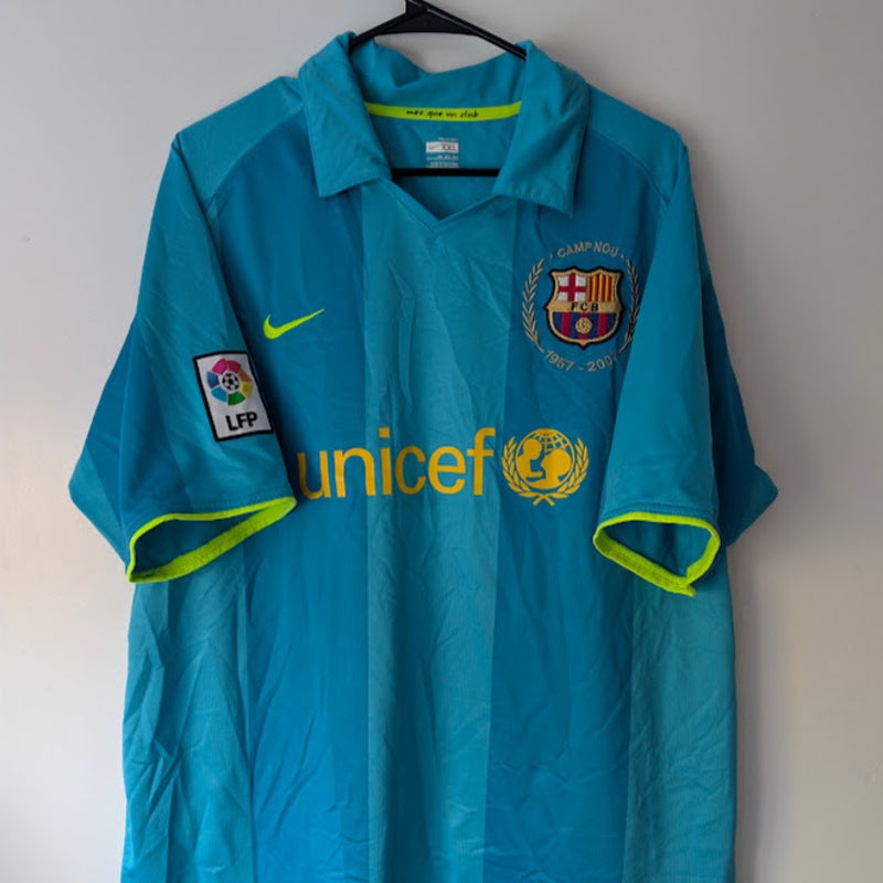 FC Barcelona 2007-08 Away Lionel Messi 19 Jersey Mens XXL Nike Vintage La Liga