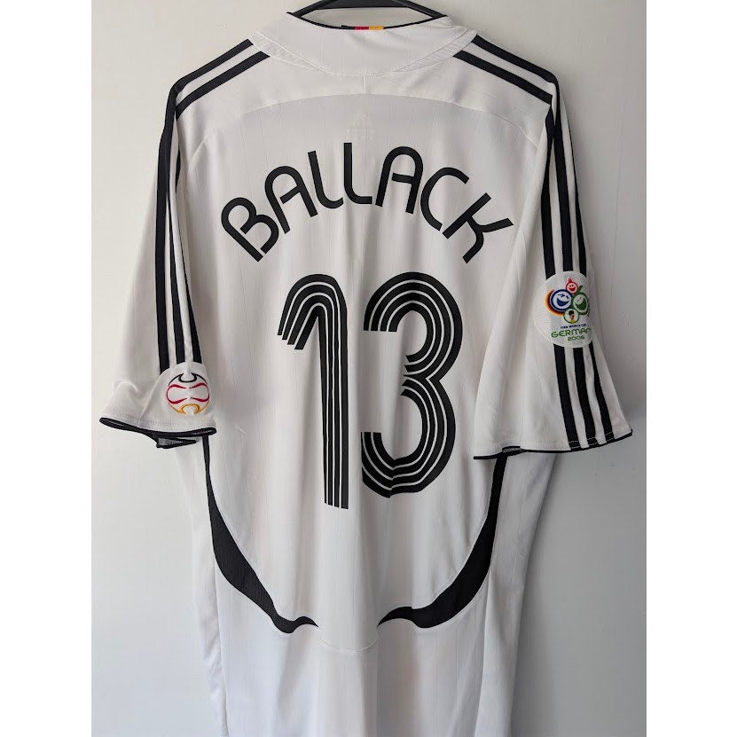 Germany 2006 Home Michael Ballack Jersey Men's XL Adidas World Cup Fully Patched