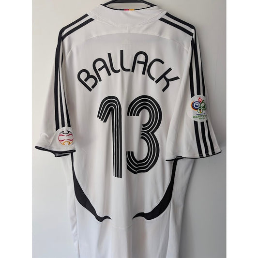 Germany 2006 Home Michael Ballack Jersey Men's XL Adidas World Cup Fully Patched