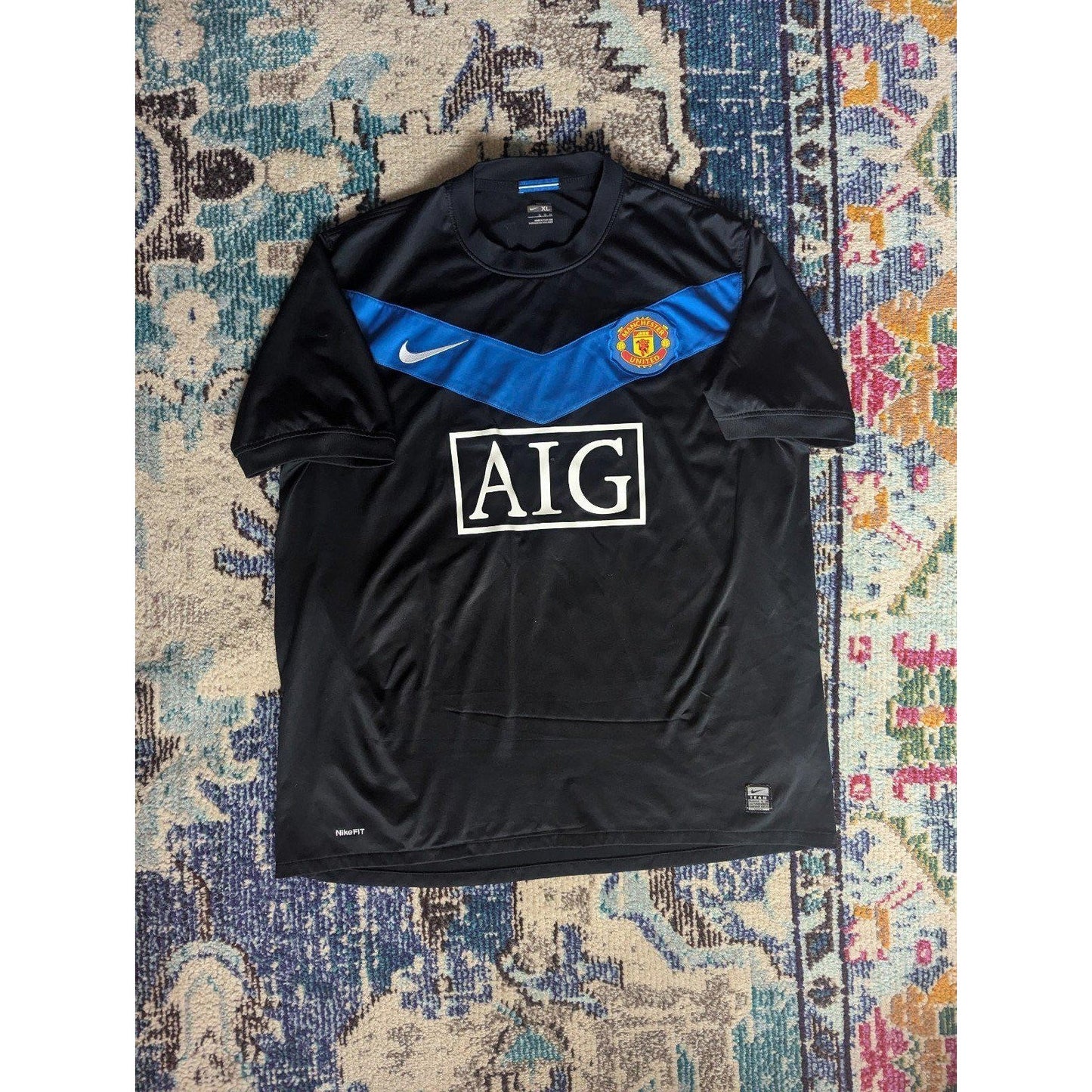 Manchester United Rio Ferdinand Soccer Jersey XL Men 2009-10 Rare Authentic Nike