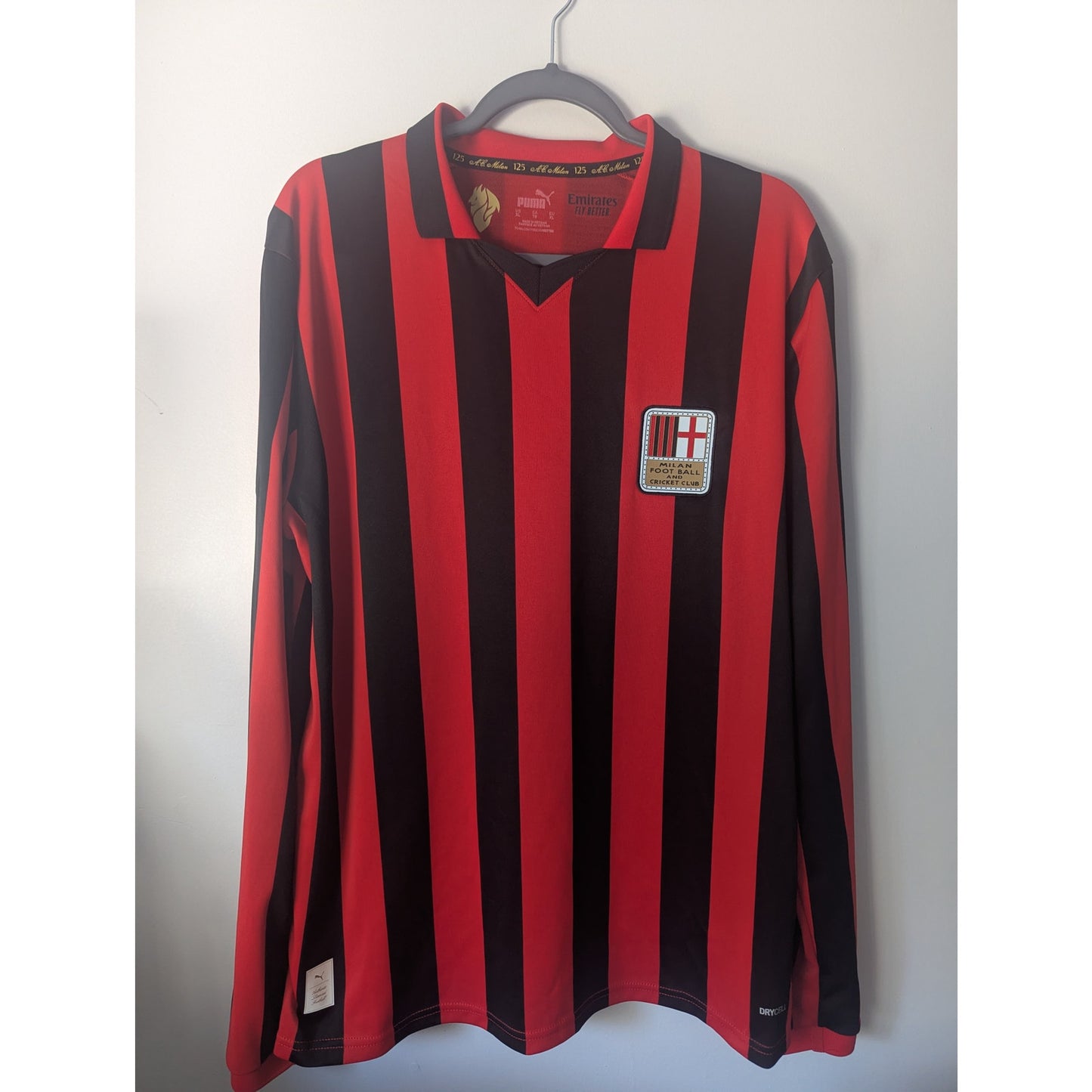 AC Milan 2024-25 Anniversary Jersey Men’s XL — Rare Retro-Inspired Long Sleeve Puma Kit