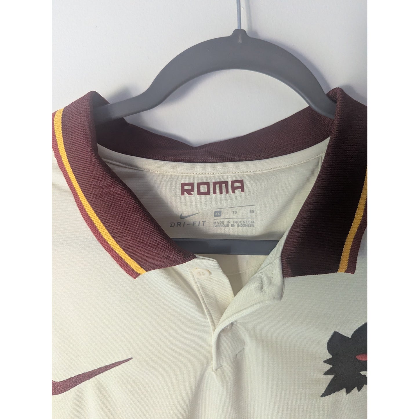 AS Roma 2020-21 Away Jersey Men XL Rare Authentic Nike Soccer Kit White