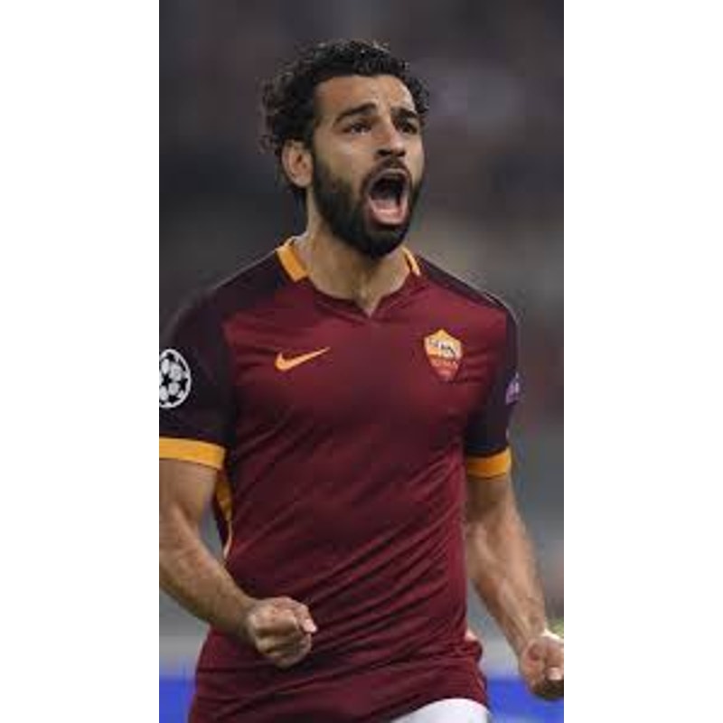 AS Roma 2015-2016 Home Salah Jersey - Men's Large