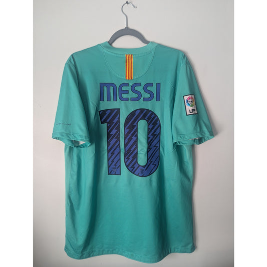 FC Barcelona 2010-11 Away Lionel Messi Jersey - Men's Large