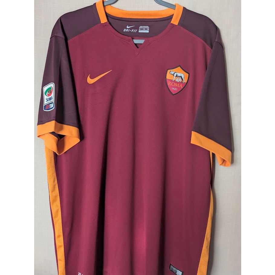 AS Roma 2015–16 Home Totti Authentic Jersey – Men’s XL | Nike Football Shirt