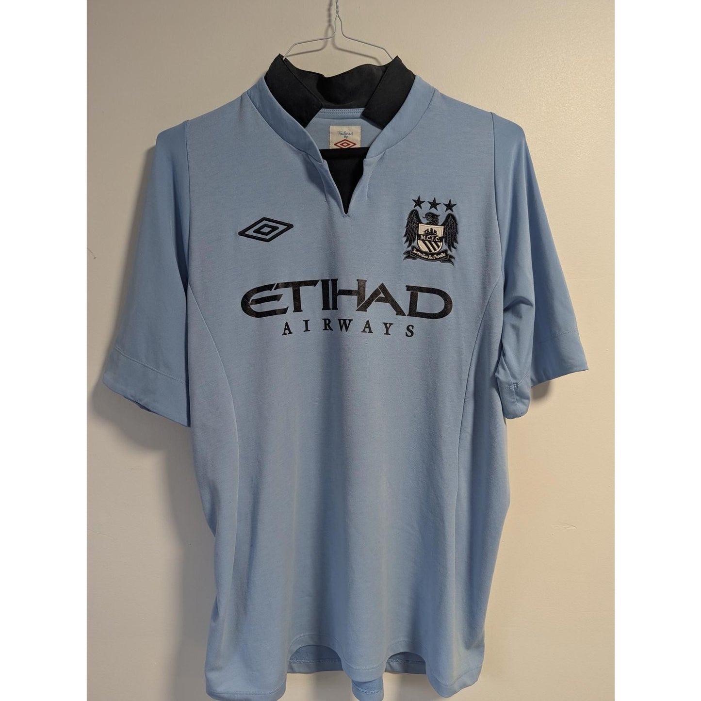 Manchester City 2012-13 Home Sergio Aguero Jersey - Men's Large