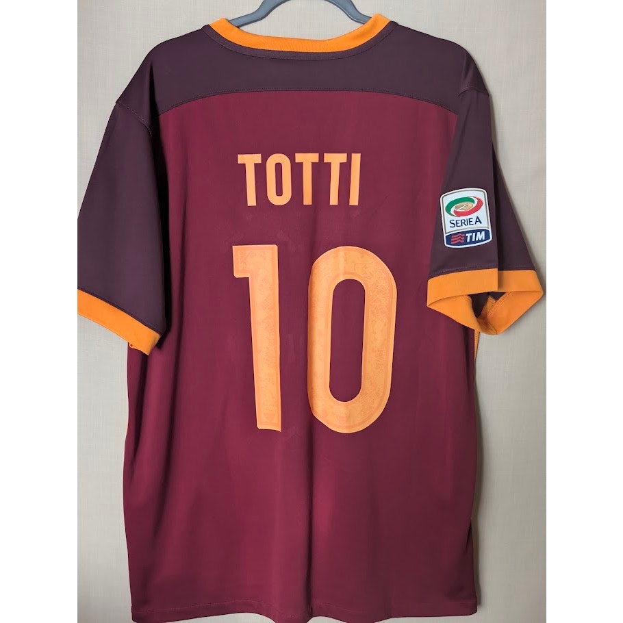 AS Roma 2015–16 Home Totti Authentic Jersey – Men’s XL | Nike Football Shirt