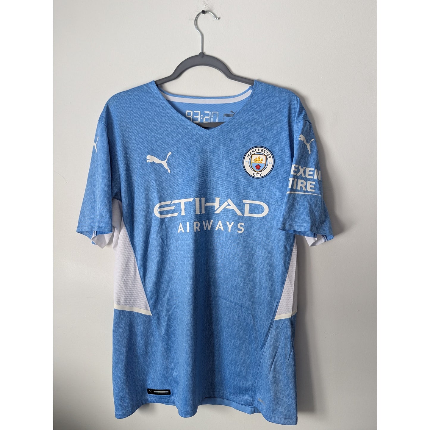 Rare PUMA Man City Bernardo Soccer Jersey 2021-2022 XL Authentic Player Version