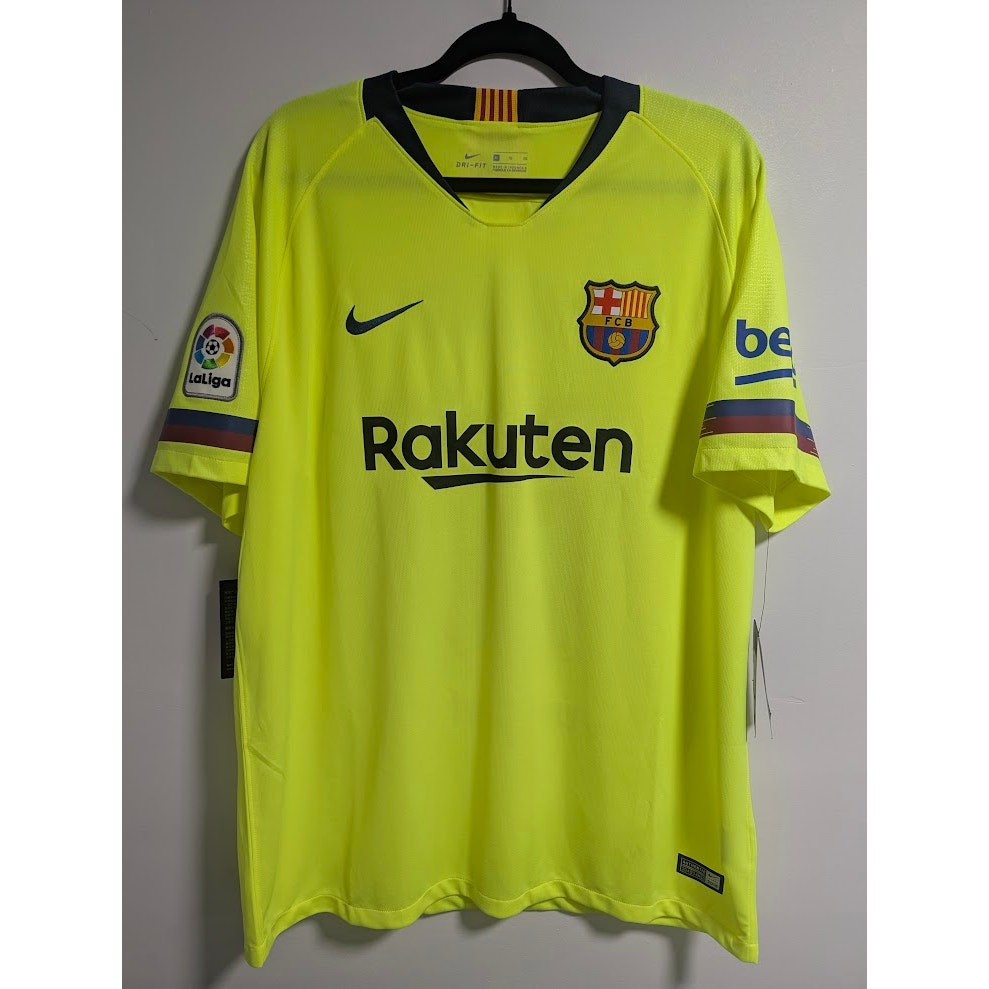 FC Barcelona 2018–19 Away Messi Jersey – Men’s XL | La Liga Patched | NWT