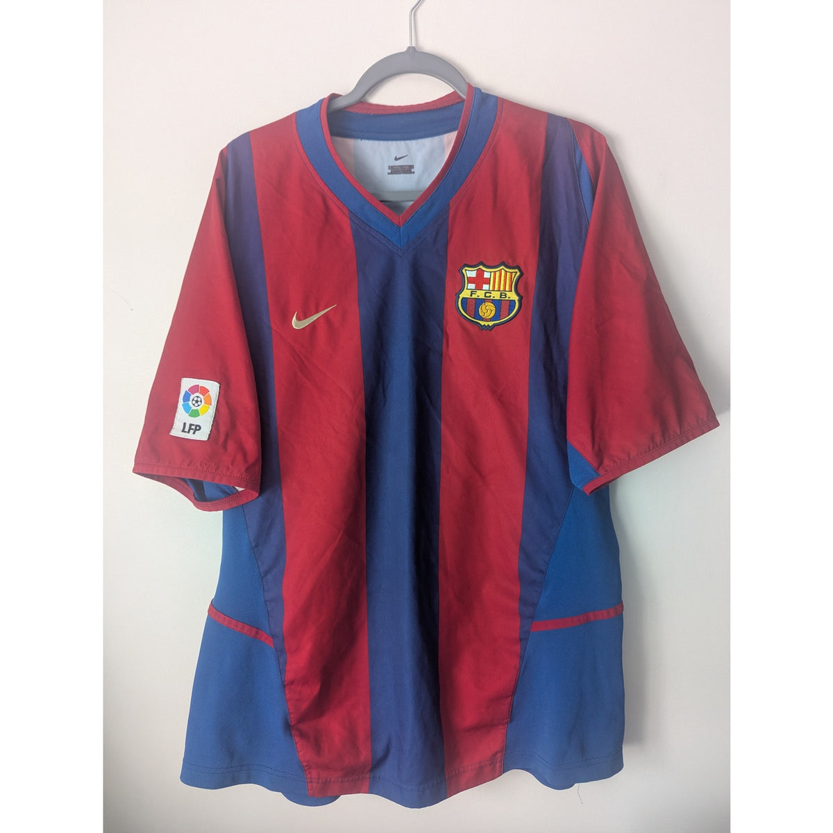 FC Barcelona 2002-03 Home Xavi #6 Jersey Mens XL Nike Vintage Rare