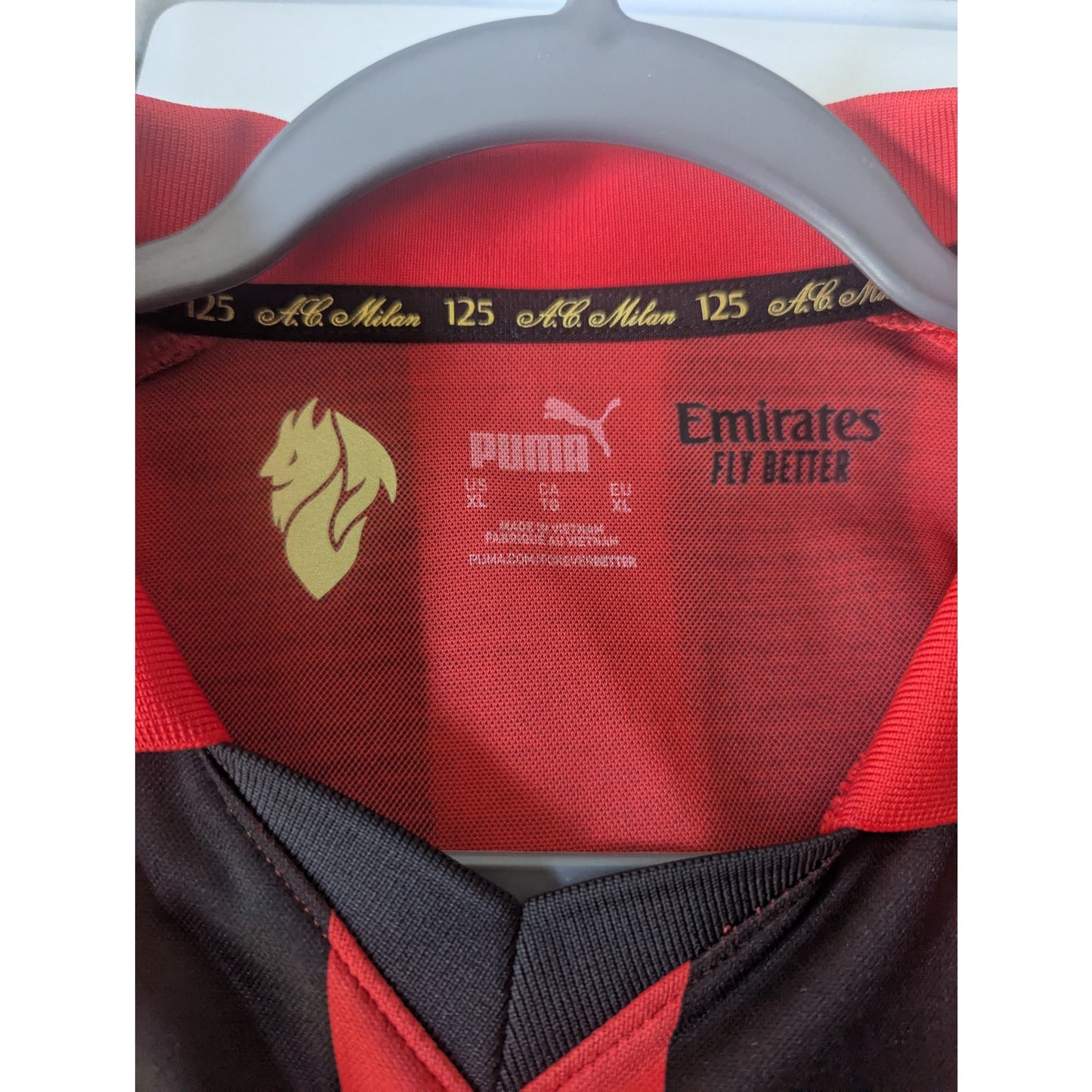 AC Milan 2024-25 Special Anniversary Jersey — Men’s XL — Longsleeve