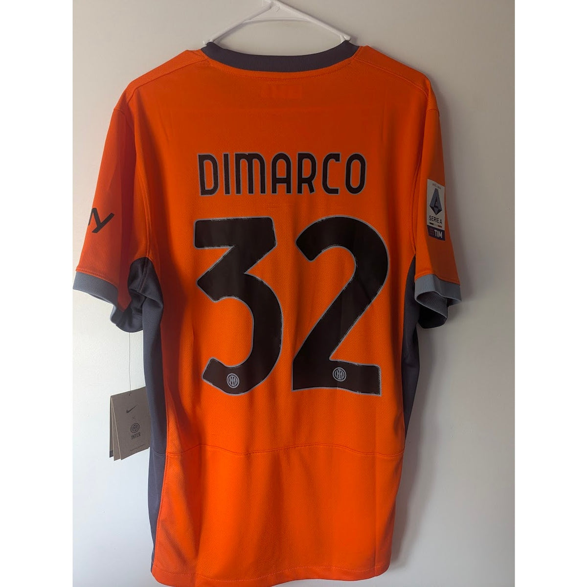 Inter Milan 2023-24 Third Dimarco Jersey Large NWT TMNT Serie A Fully Patched