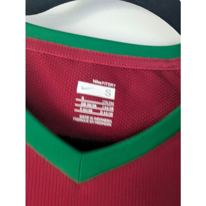 Portugal 2006 Home Cristiano Ronaldo Jersey Men’s Small Nike 2006 World Cup Fully Patched