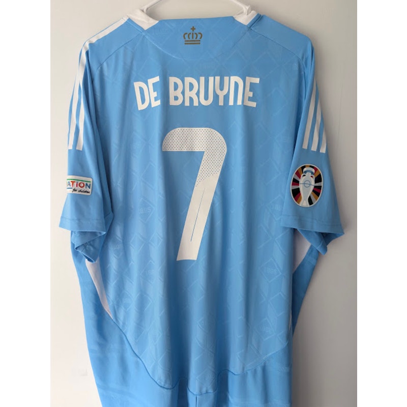 Belgium 2024 Kevin De Bruyne Away Jersey Men’s 2XL Adidas HEAT.RDY Soccer Shirt