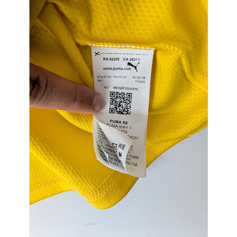 Borussia Dortmund 2019-20 Home Erling Haaland Jersey Men's XL Puma